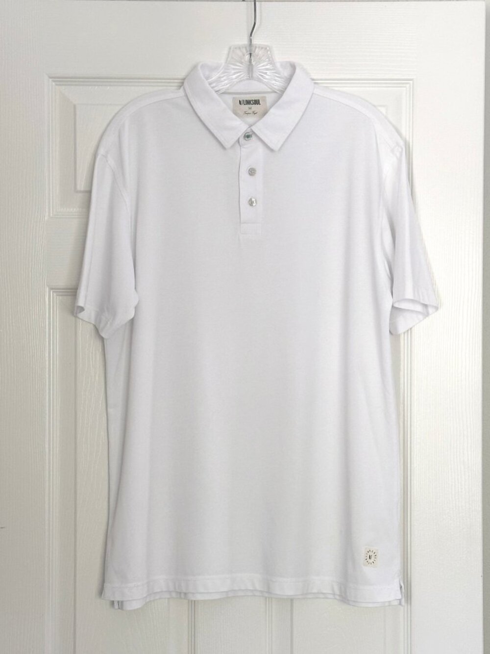 Men's Linksoul Aldo Short Sleeve Polo - White - Medium